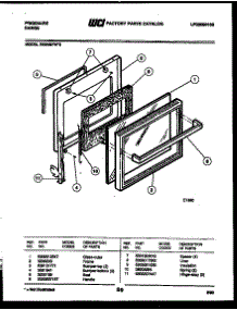 04 - Door Parts parts for Frigidaire Range RS34BFW2 from AppliancePartsPros.com