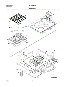 09 - Top / Drawer parts for Frigidaire Range PLCS389CCA from AppliancePartsPros.com