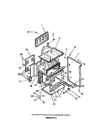 09 - Oven Cavity parts for Frigidaire Range RGS35CH0 from AppliancePartsPros.com