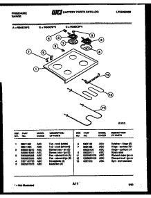 05 - Cooktop And Broiler Parts parts for Frigidaire Range RG45CW4 from AppliancePartsPros.com