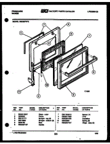 04 - Door Parts parts for Frigidaire Range RS33BFW2 from AppliancePartsPros.com