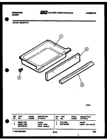 07 - Drawer Parts parts for Frigidaire Range RS33BFW2 from AppliancePartsPros.com
