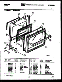 03 - Door Parts parts for Frigidaire Range RS35BAW3 from AppliancePartsPros.com