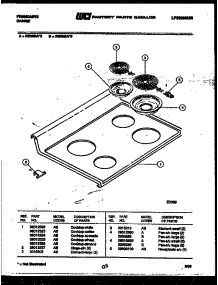 05 - Cooktop Parts parts for Frigidaire Range RS35BAW3 from AppliancePartsPros.com