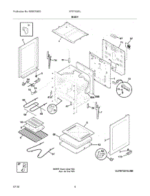 05 - Body parts for Frigidaire Range XFEF3005LQA from AppliancePartsPros.com