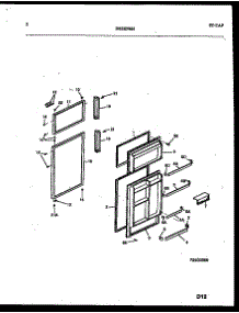 02 - Door Parts parts for Frigidaire Refrigerator ATN152BK0 from AppliancePartsPros.com