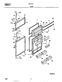 02 - Door parts for Frigidaire Refrigerator F44L21CCD2 from AppliancePartsPros.com