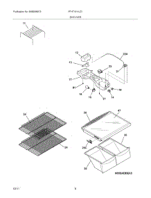 07 - Shelves parts for Frigidaire Refrigerator FFHT1814LZ1 from AppliancePartsPros.com