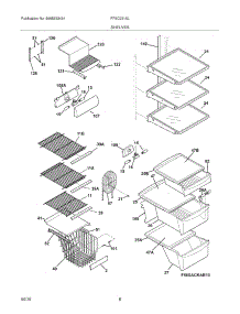 09 - Shelves parts for Frigidaire Refrigerator FFSC2315LE0 from AppliancePartsPros.com