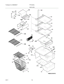 09 - Shelves parts for Frigidaire Refrigerator FFSC2323LE4 from AppliancePartsPros.com