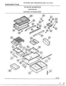 Shelving And Storage parts for Frigidaire Refrigerator 21844A from AppliancePartsPros.com
