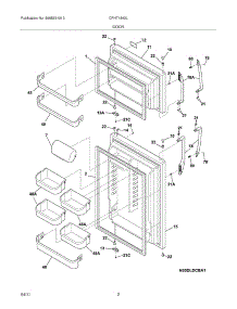 03 - Door parts for Frigidaire Refrigerator CFHT1843LS3 from AppliancePartsPros.com