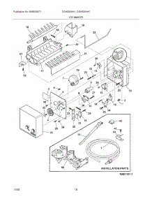 19 - Ice Maker parts for Frigidaire Refrigerator DGHS2634KE2 from AppliancePartsPros.com