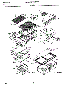 04 - Shelves / Controls parts for Frigidaire Refrigerator F44N18CEW5 from AppliancePartsPros.com