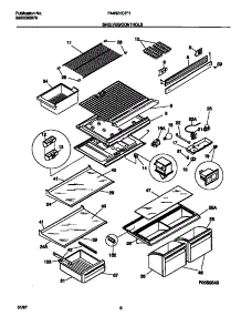 05 - Shelves / Controls parts for Frigidaire Refrigerator F44N21CEW1 from AppliancePartsPros.com