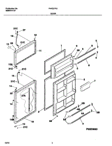 03 - Door parts for Frigidaire Refrigerator F44Q21RJD1 from AppliancePartsPros.com