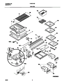 04 - Shelves parts for Frigidaire Refrigerator F44R21NGW2 from AppliancePartsPros.com