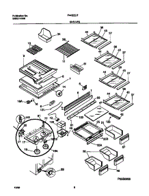 04 - Shelves parts for Frigidaire Refrigerator F44Q22JTB0 from AppliancePartsPros.com