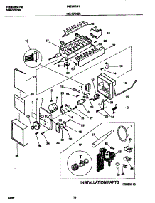 10 - Ice Maker parts for Frigidaire Refrigerator F45WJ26HD0 from AppliancePartsPros.com
