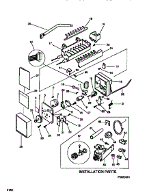 12 - Ice Maker Components & Installation parts for Frigidaire Refrigerator F45XH28BD0 from AppliancePartsPros.com