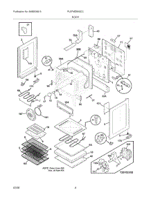 05 - Body parts for Frigidaire Range PLEFMZ99GCC from AppliancePartsPros.com