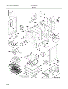 05 - Body parts for Frigidaire Range PLEFZ398GCA from AppliancePartsPros.com