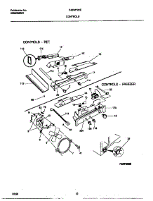 06 - Controls parts for Frigidaire Refrigerator F45WP22ED0 from AppliancePartsPros.com