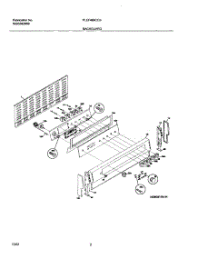 03 - Backguard parts for Frigidaire Range PLEF489CCB from AppliancePartsPros.com