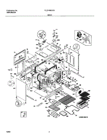 05 - Body parts for Frigidaire Range PLEF489CCB from AppliancePartsPros.com