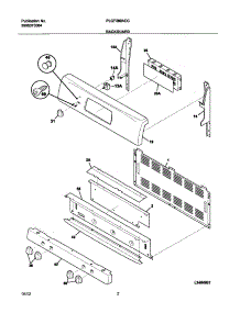 03 - Backguard parts for Frigidaire Range PLGF389ACC from AppliancePartsPros.com