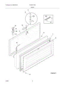 03 - Door parts for Frigidaire Freezer FCCS071FW0 from AppliancePartsPros.com