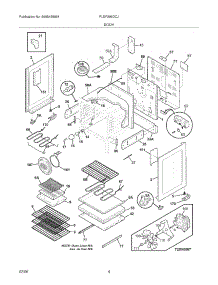 05 - Body parts for Frigidaire Range PLEF398DCJ from AppliancePartsPros.com