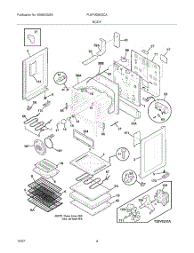 05 - Body parts for Frigidaire Range PLEFMZ99GCA from AppliancePartsPros.com