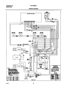 12 - Wiring Schematic parts for Frigidaire Range PLGF389ACC from AppliancePartsPros.com