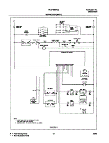 13 - Wiring Diagram parts for Frigidaire Range PLGF389ACC from AppliancePartsPros.com