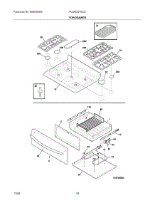 09 - Top / Drawer parts for Frigidaire Range PLGFZ397GCG from AppliancePartsPros.com