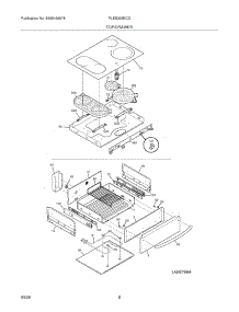 07 - Top / Drawer parts for Frigidaire Range PLES399ECD from AppliancePartsPros.com