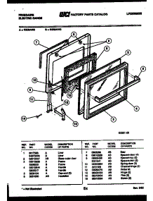 04 - Door Parts parts for Frigidaire Range R32BAL2 from AppliancePartsPros.com