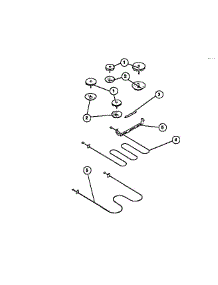 04 - Burner parts for Frigidaire Range R2000LW1 from AppliancePartsPros.com