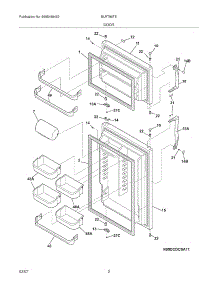 03 - Doors parts for Frigidaire Refrigerator BLRT86TEB9 from AppliancePartsPros.com