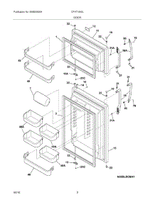 03 - Door parts for Frigidaire Refrigerator CFHT1843LS0 from AppliancePartsPros.com