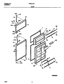 02 - Door parts for Frigidaire Refrigerator F44N21CED1 from AppliancePartsPros.com
