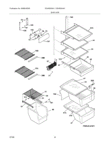 09 - Shelves parts for Frigidaire Refrigerator DGHS2634KP1 from AppliancePartsPros.com