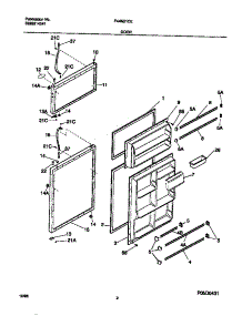02 - Doors parts for Frigidaire Refrigerator F44N21CED4 from AppliancePartsPros.com