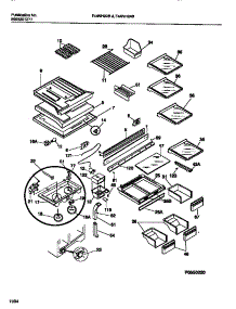 06 - Shelves, Controls, Divider, Mullion parts for Frigidaire Refrigerator F44NH22BD0 from AppliancePartsPros.com