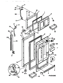 02 - Door parts for Frigidaire Refrigerator F44XH24BB0 from AppliancePartsPros.com