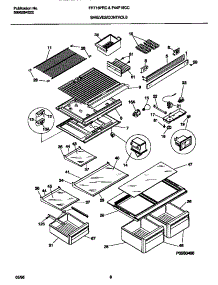 04 - Shelves / Controls parts for Frigidaire Refrigerator F44P18CCW0 from AppliancePartsPros.com