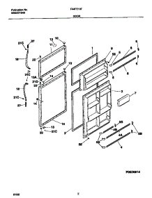 02 - Doors parts for Frigidaire Refrigerator F44P21ATW2 from AppliancePartsPros.com