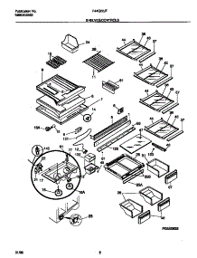 04 - Shelves / Controls parts for Frigidaire Refrigerator F44Q22JTW0 from AppliancePartsPros.com