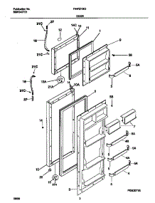 02 - Door parts for Frigidaire Refrigerator F44R21NGB2 from AppliancePartsPros.com
